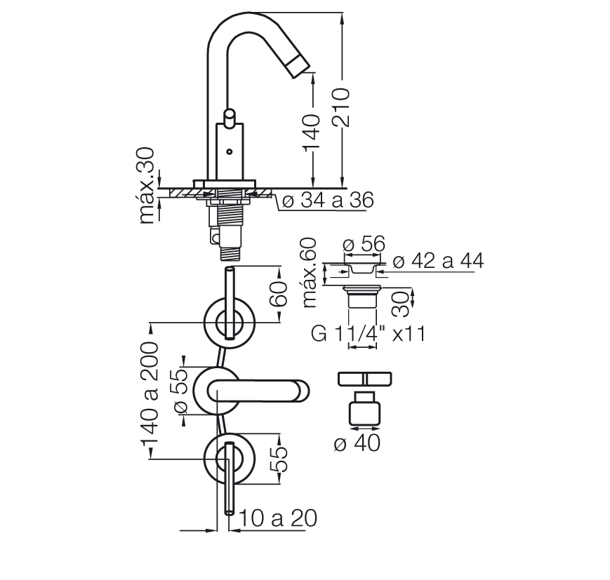 FV Libby – Juego para lavatorio - Imagen 2