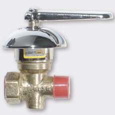 Llave de gas 1/2" c/campana- Alarsa